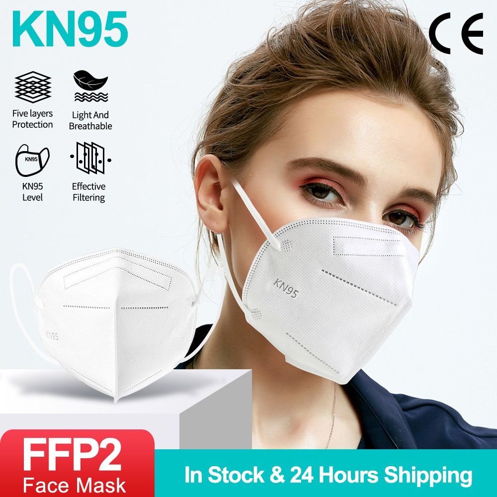 100pcs FFP2 Mascarillas fpp2 KN95 face masks FFP2mask mask 5 layers mondkapje kn95 homologada mascarillas ffp2reutilizable