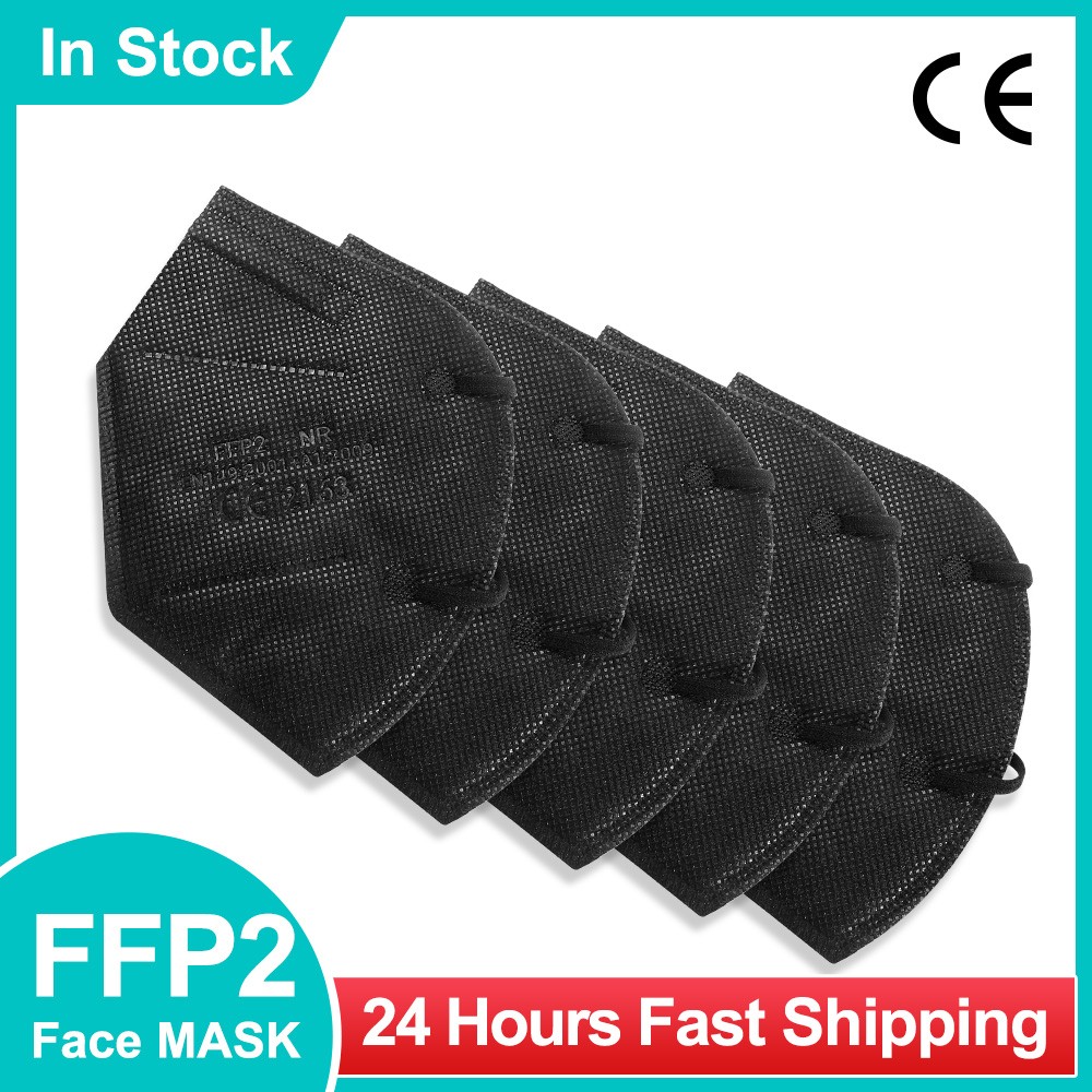 5-100pcs FPP2 Approved Protective ffp2mask FFP2 Mascarillas Negras 5 Layers Reusable KN95 Mask ffp2 mascarillas certificadas