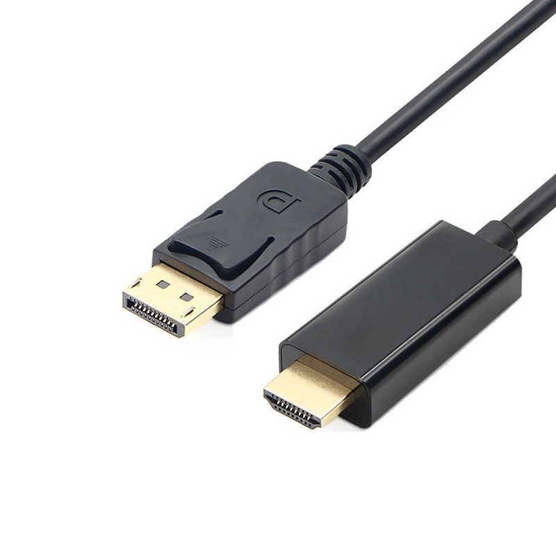 ديسبلاي بورت إلى كابل HDMI متوافق مع 1.8 متر 1080P منفذ عرض DP إلى كابل HDMI متوافق لتوصيل الكمبيوتر المحمول إلى أجهزة العرض