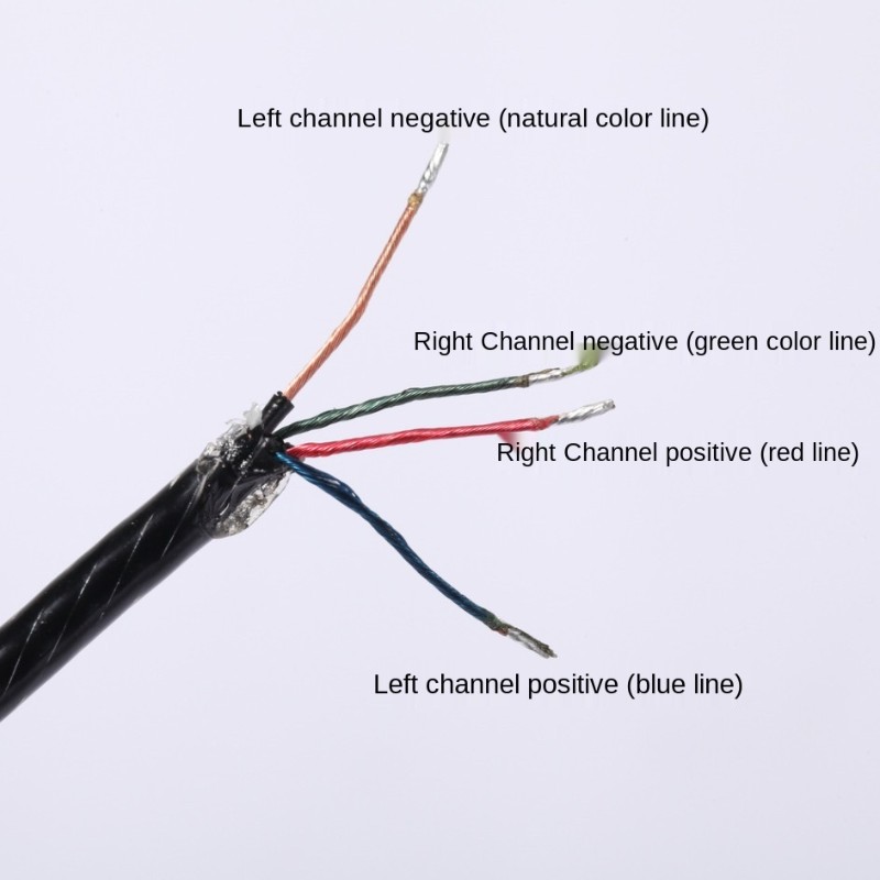 Head Mounted Headphone Single Side Entry Line Maintenance Upgrade Cable Can Be Used For H690K430 PX200-II 100-IISPH8000 Headphones