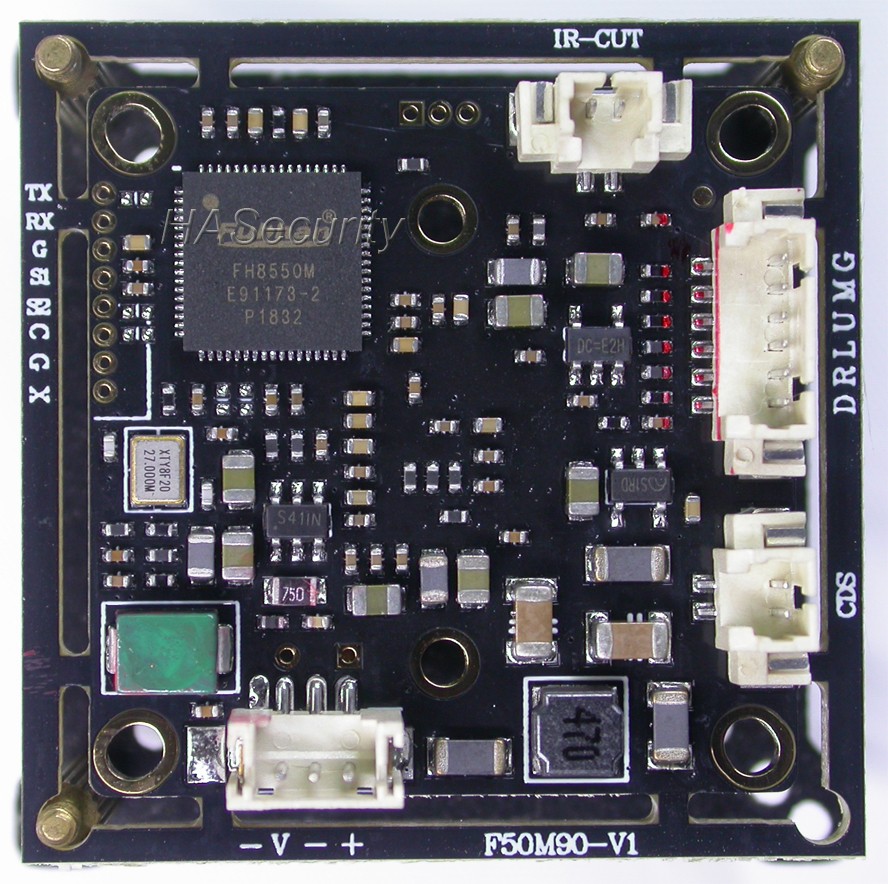 AHD-H (1080p)/CVBS 1/2. 8" SONY STARVIS IMX327 CMOS Sensor + FH8550 CCTV Camera PCB Board Module + OSD Cable + M12 Lens + IRC (UTC