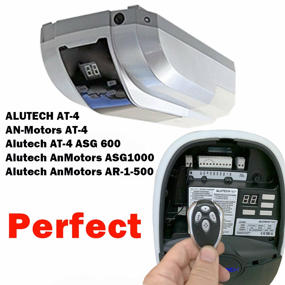 10pcs Alutech Replacement AT-4, AR-1-500, AN-Motors ASG1000, Motors in 4 Garage Door Remote Control 433MHz Rolling Code Newest