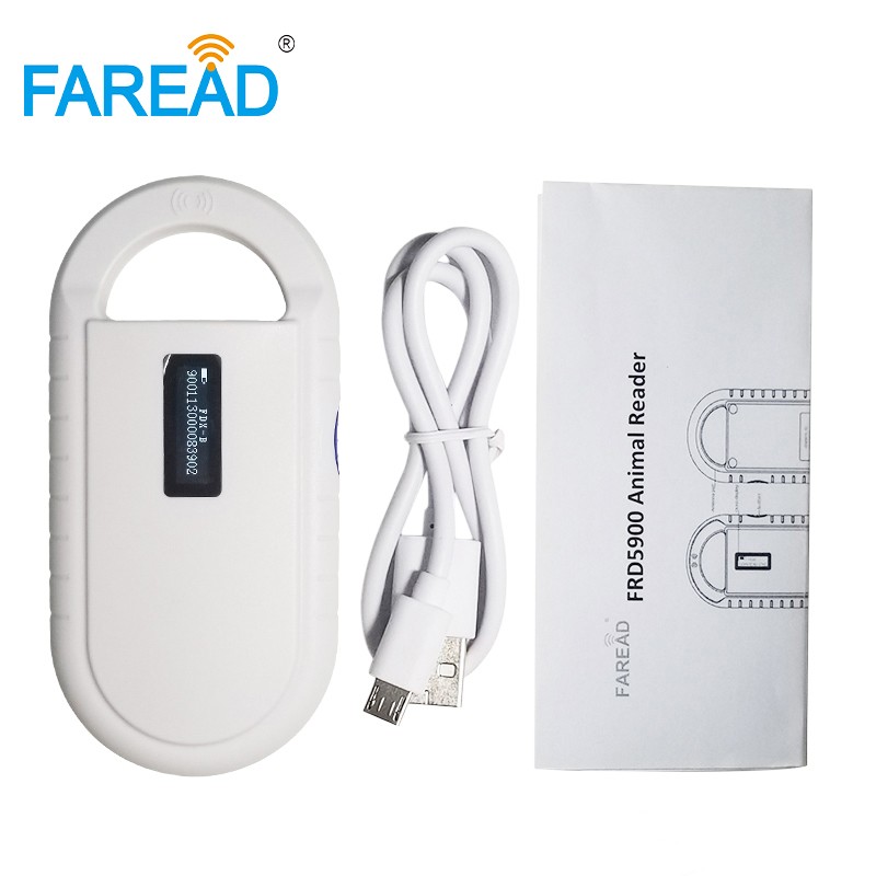 2022 BT ISO11784 FDX-B Pet ID Animal Chip Reader USB Device RFID Handsfree Microchip Scanner for