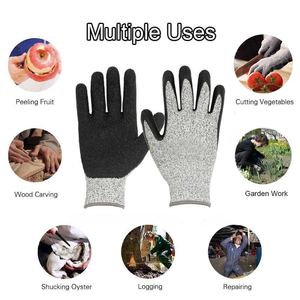 Durable Level 5 Pieces Proof Stab Resistant Wire Glove Kitchen Butcher Cuts Gloves For Oyster Shucking Fish Gardening Safety Gloves