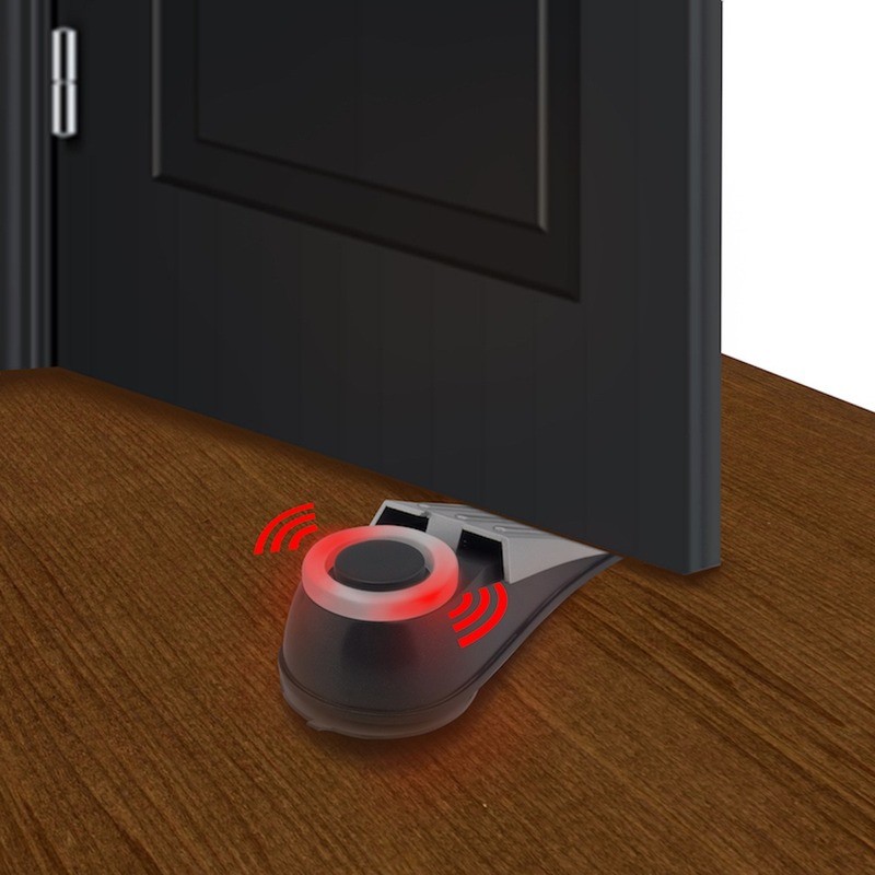 New 125 DB Anti-theft Anti-theft Security System Wedge-shaped Door Stop Stopper Alarm System