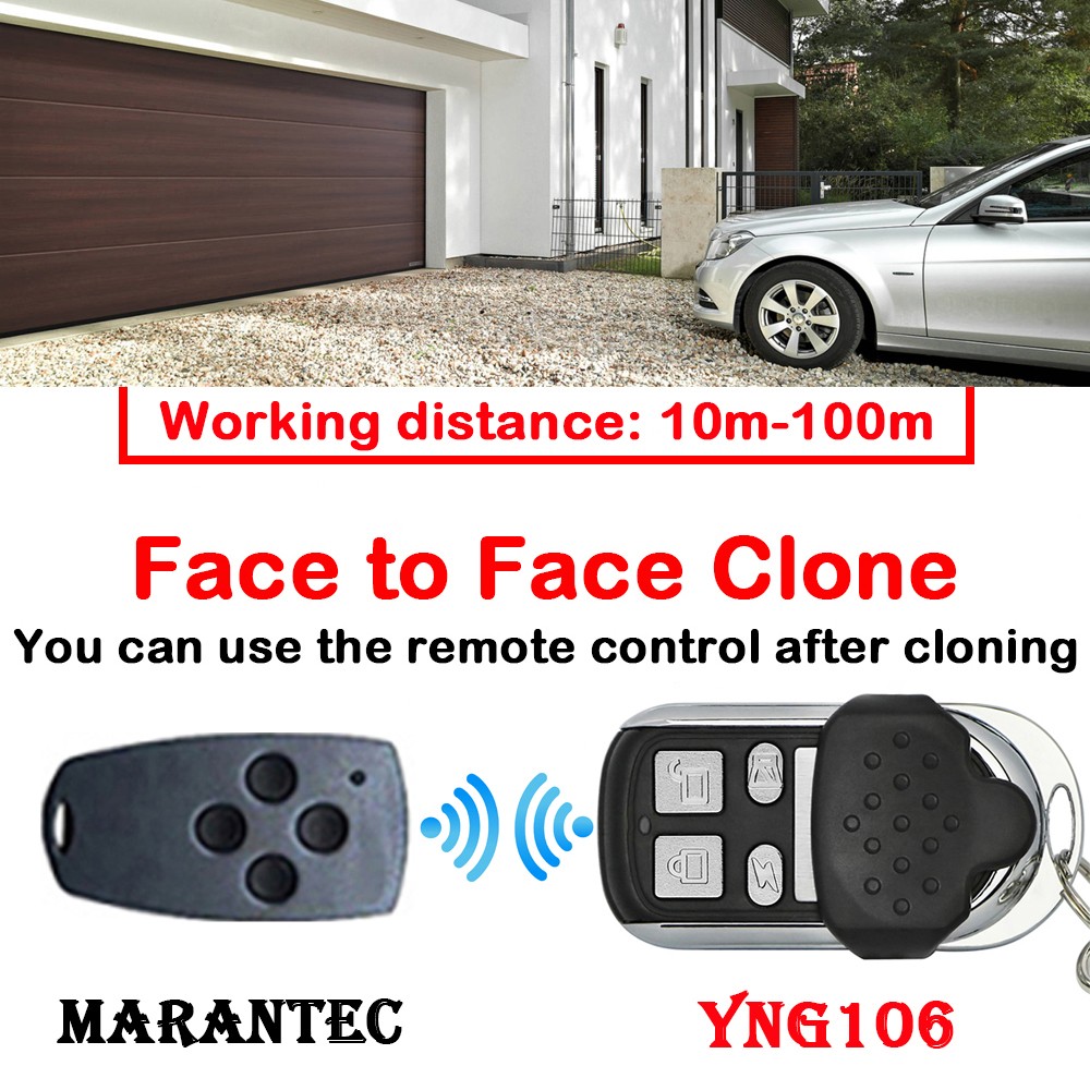 YNG Marantec 868mhz Garage Gate Remote Control for MARANTEC Digital 302 382 313 321 384 304 323 868 Electric Garage Door Opener