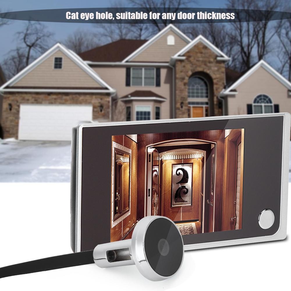 3.5" SN-35A Digital Door Bell LCD 120 Degree Peephole Viewer Photo Visual Monitoring Electronic Cat Eye Camera