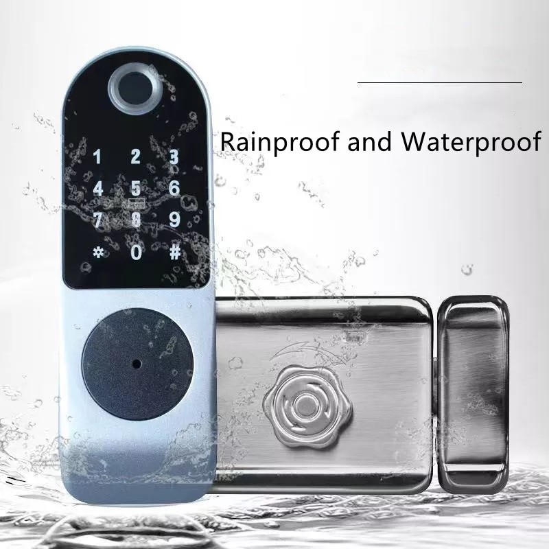 AISUO Tuya WiFi Mobile Phone Unlock Remote Control Fingerprint Magnetic Card Password Key Outdoor Waterproof Smart Door Lock