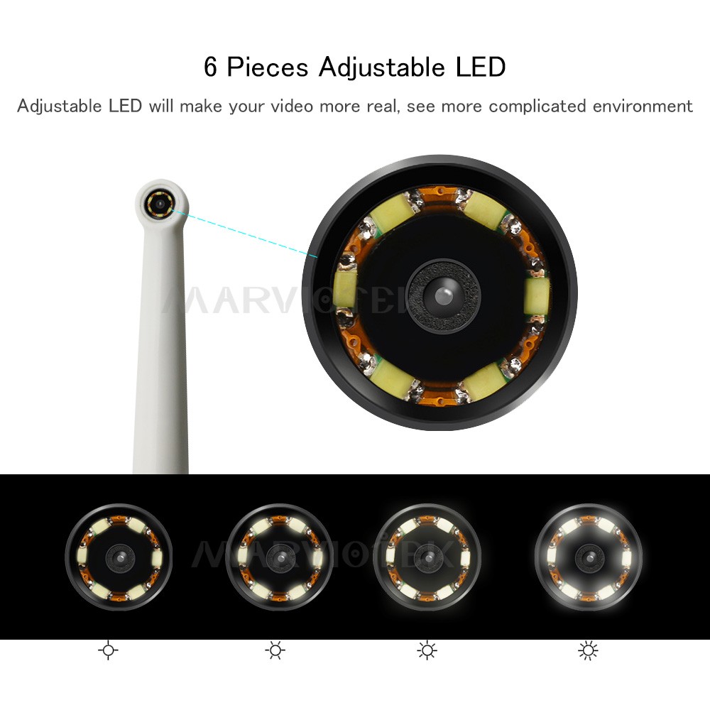 Wireless Dental Camera WIFI Intraoral Endoscope HD LED Light Inspection Monitoring for Dentist Oral Real Time Video Dentist Tools