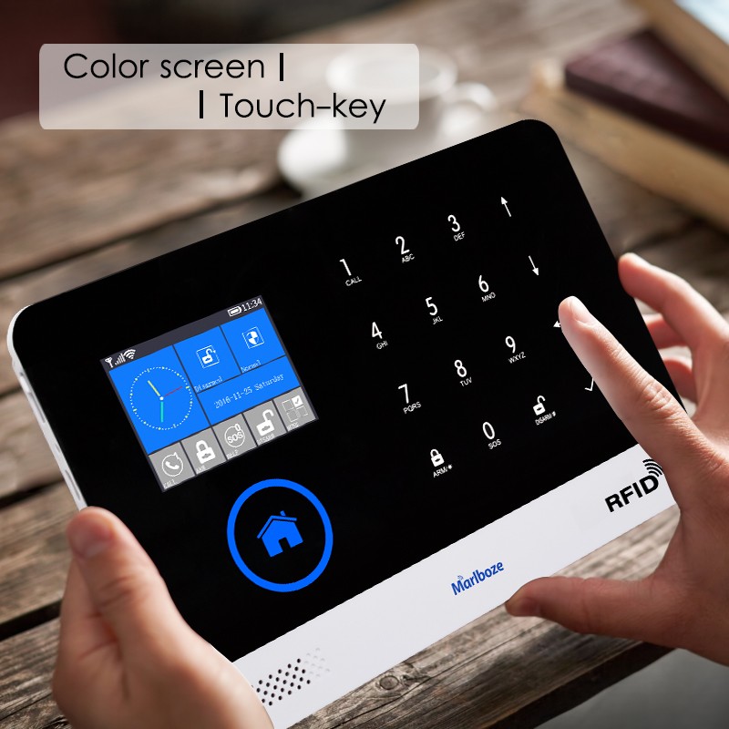 2022 Marlboze أون رو إيس بل دي للتحويل اللاسلكية أمن الوطن WIFI GSM جي بي آر إس نظام إنذار APP التحكم عن بعد بطاقة رفيد