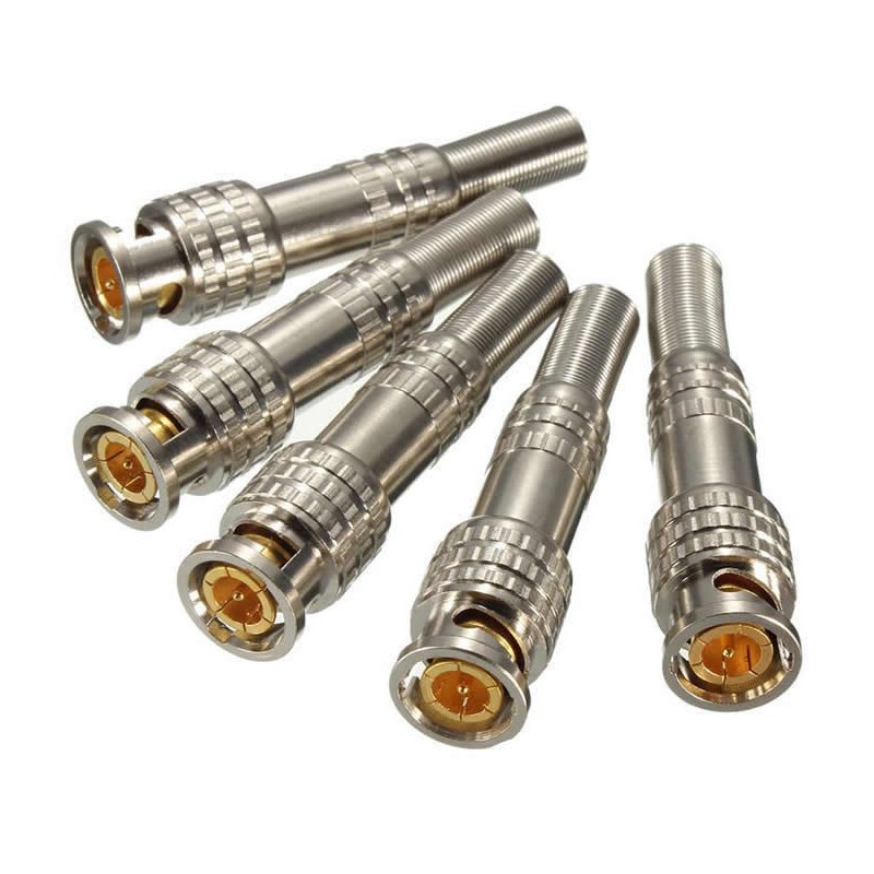 2/5/10pcs New JR-B25 Male Welding BNC Connector for Cctv Camera System Adapter Converter