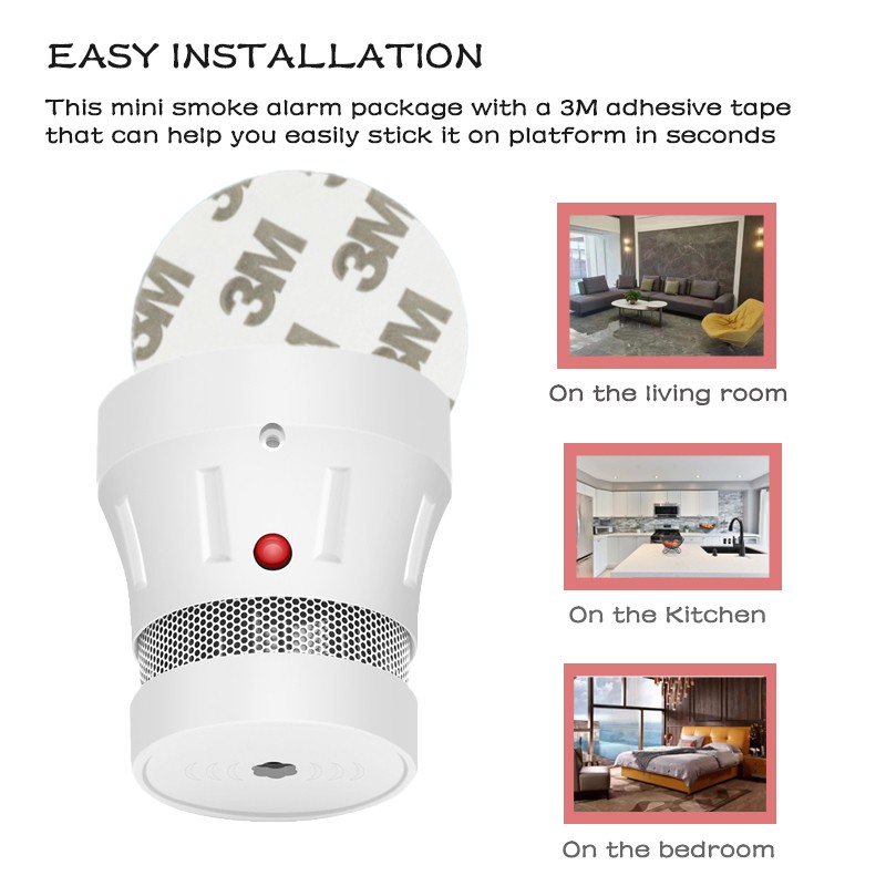 ZigBee Security Protection Smoke Leak Detector Fire Sensor Home Safety Products Personal Alarm With 3 Years Durable Batteries Wifi Tuya