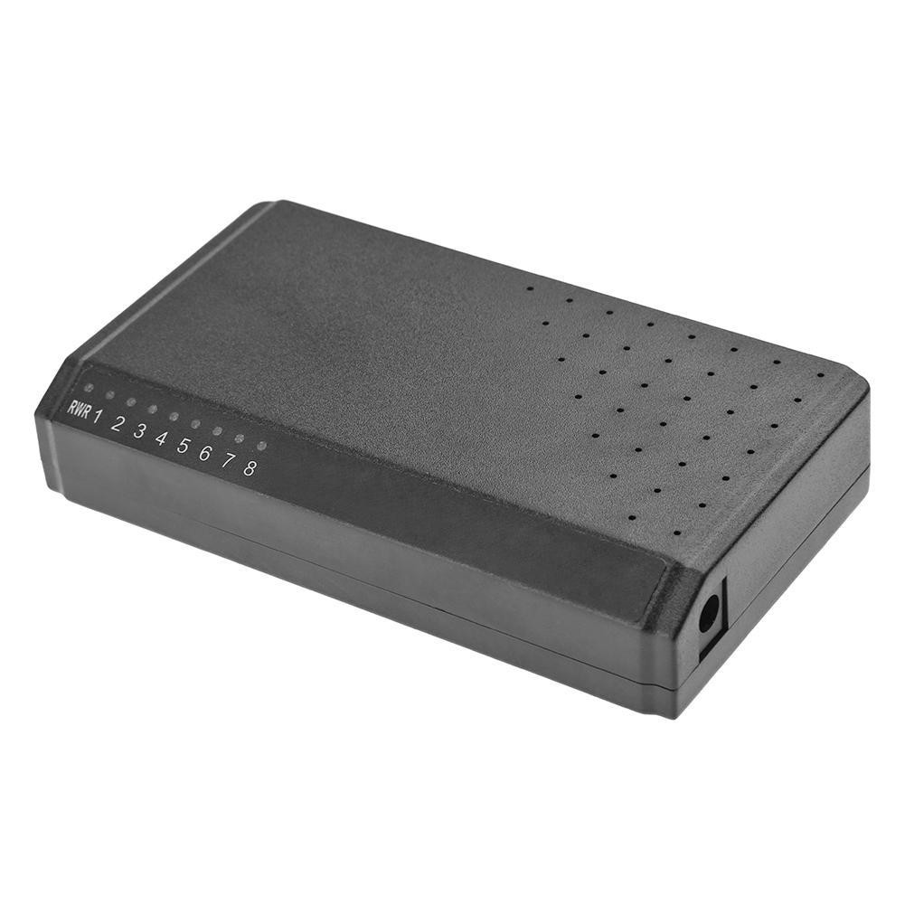 8 Ports PoE Switch 6+2 POE 10/100M Ethernet Power Without Power Adapter for Security Screen Cameras