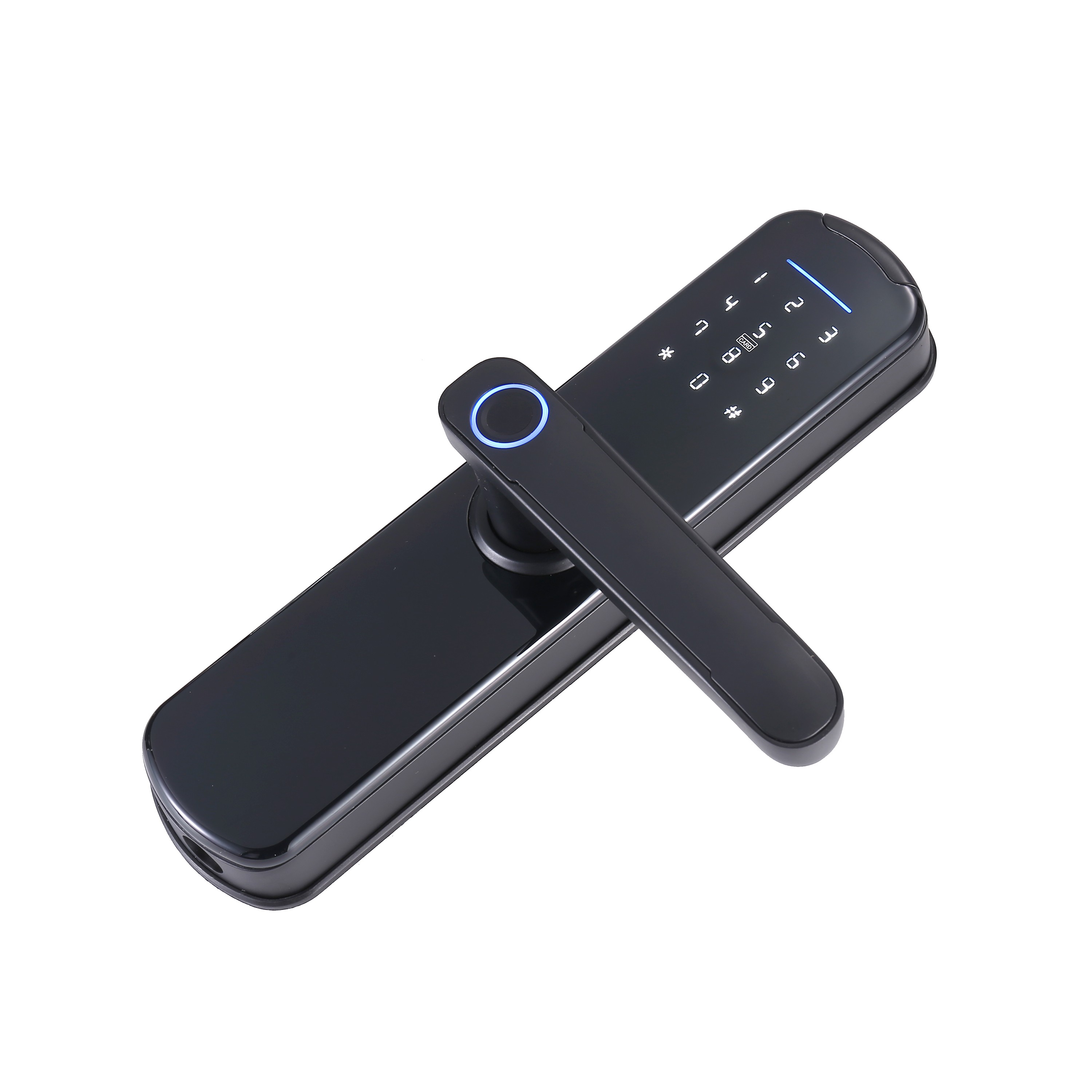 2022 Smart Tuya APP WIFI Phone Remote Control Electric Fingerprint Lock Password Code Number IC Card Door Lock With Key