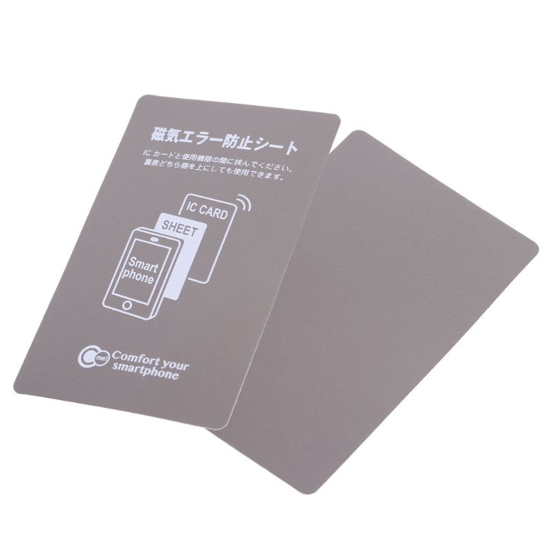 Gray Anti Metal Magnetic NFC Sticker Paster For iPhone Cell Phone Bus Access Control Card IC Card Protection Supplies Fast Shipping