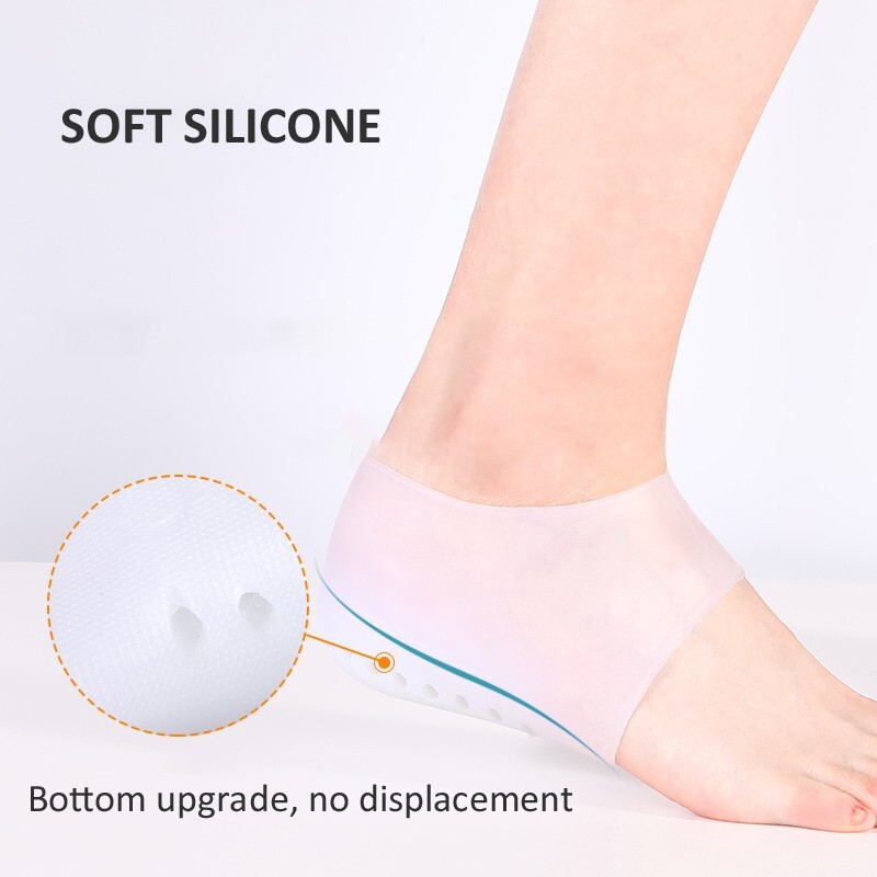 Invisible Silicone Height Increase Insole 1.5cm 2.5cm 3.5cm Lift New Upgrade Soft Socks Plain Shoes for Men Women Dropshipping