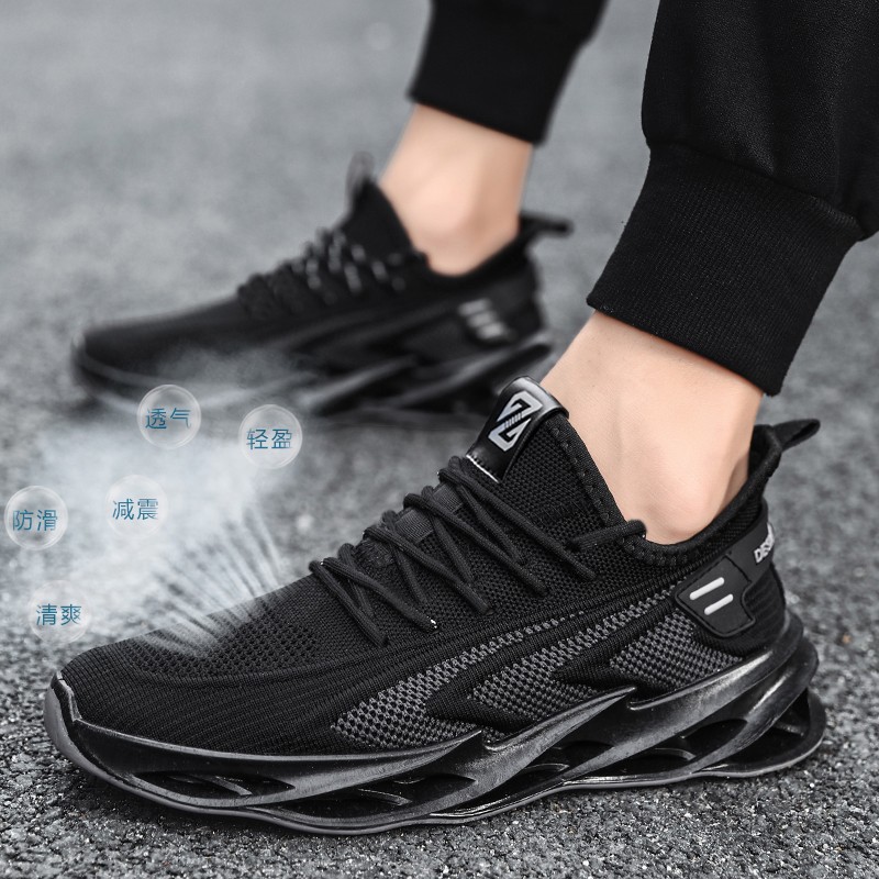 Mens Running Breathable Mesh Casual Shoes Comfortable Blade Male Sneakers Black Outdoor Lightweight Sports Jogging Men's Shoes