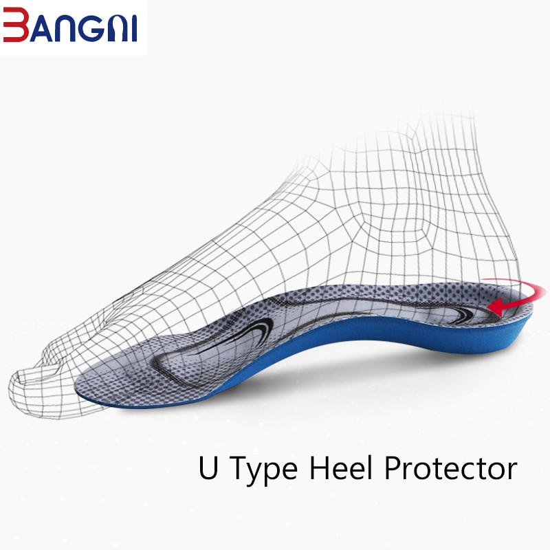 3ANGNI Orthotic Flat Feet Insoles Arch Support 3/4 Insole Memory Foam Lining Soft Letter for Man Woman Shoes