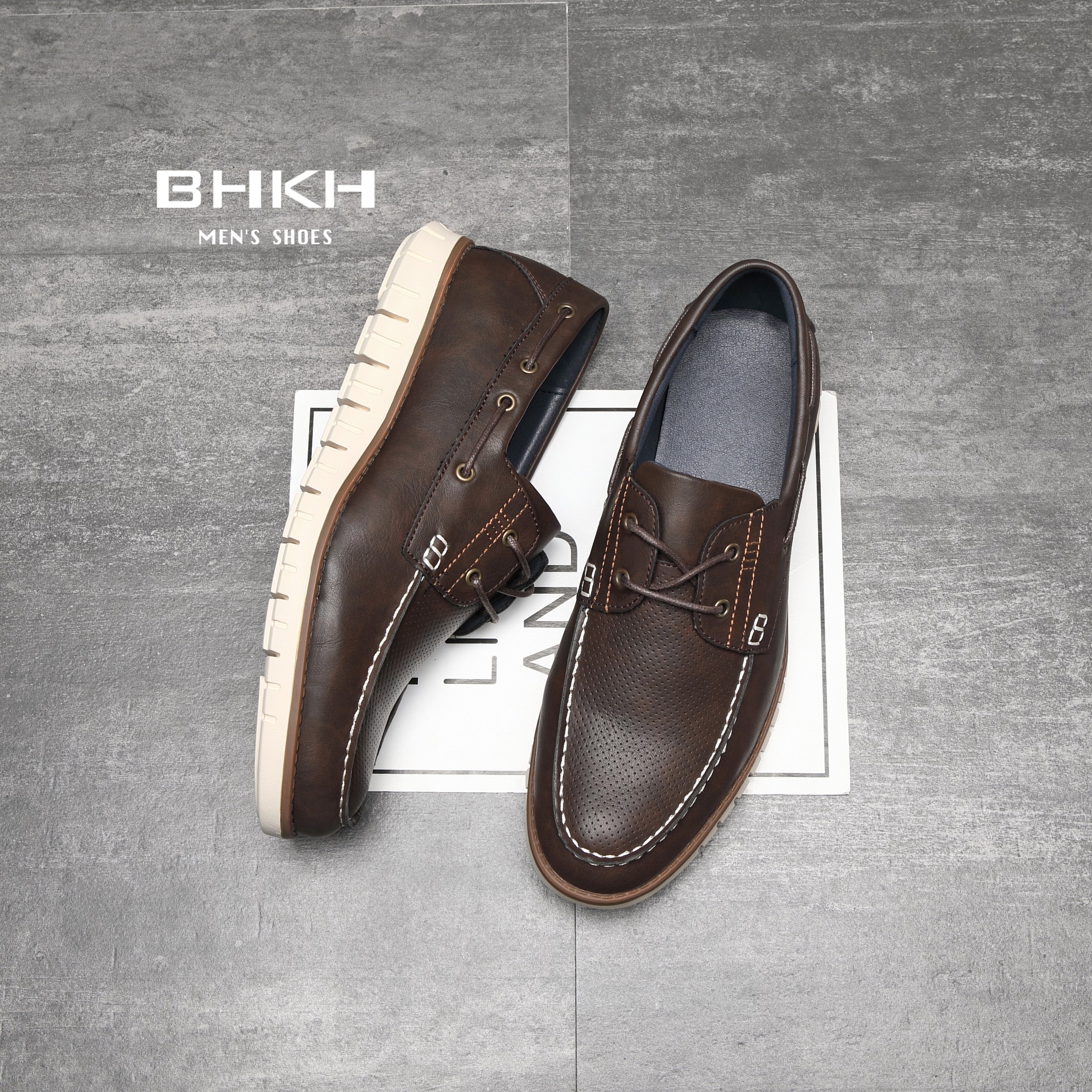 BHKH New Mens Loafers Shoes Spring/Summer Fashion Men Casual Shoes Comfortable Smart Work Casual Office Men Shoes