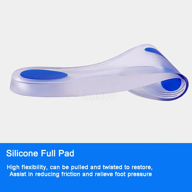 Medical Insoles Silicone Flat Feet Orthotic Insoles Plantar Fasciitis Pain Relief Foot Care Metatarsal Pad