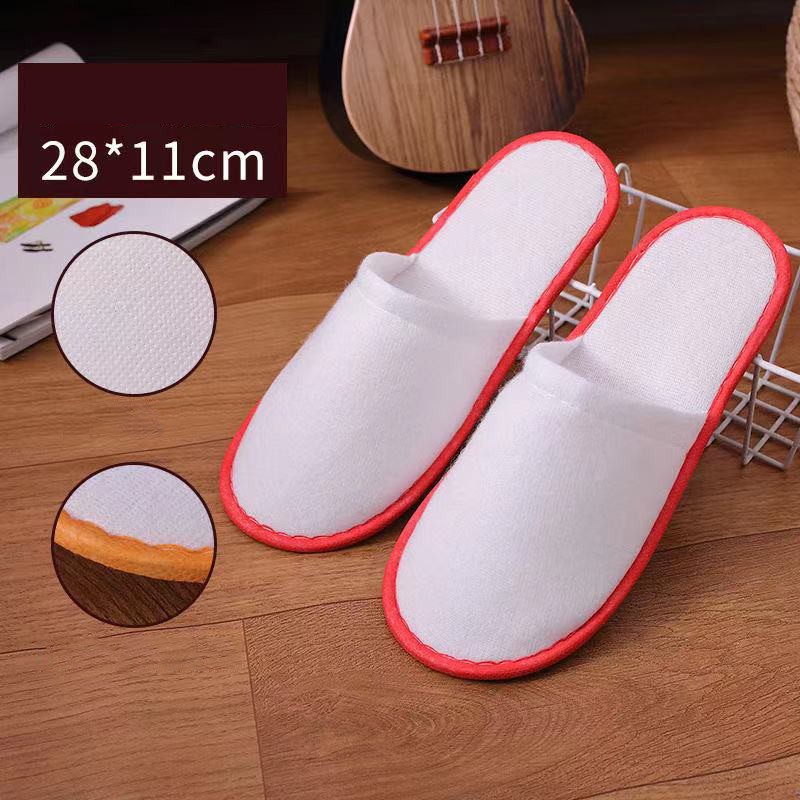 50pcs Disposable Slippers Men Women Business Travel Passenger Shoes Home Guest Slippers Hotel Beauty Club Shoes Indoor Slippers