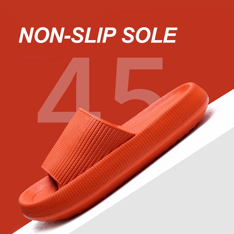 Luciyever Men Women Thick Platform Home Slippers Fashion Non-slip EVA Bathroom Slides Woman Sandals 2022 Summer Soft Flip Flops