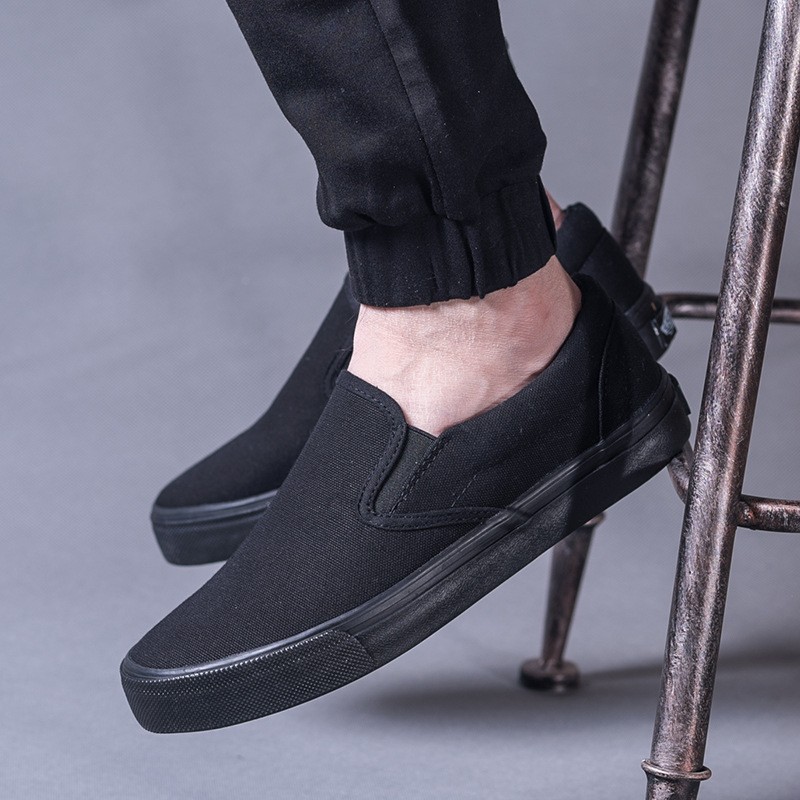 Spring Autumn Men's Shoes Casual Canvas Shoes Men Fashion Loafers Oxford Casual Men Sneakers Breathable Slip-on Low-cut Non-slip