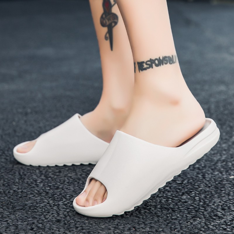 Home Slippers Men Women 2022 Soft Women's Slides Summer Beach Men Toe Slippers Ourdoor Ladies Slipper Platform Mules Shoes Flats