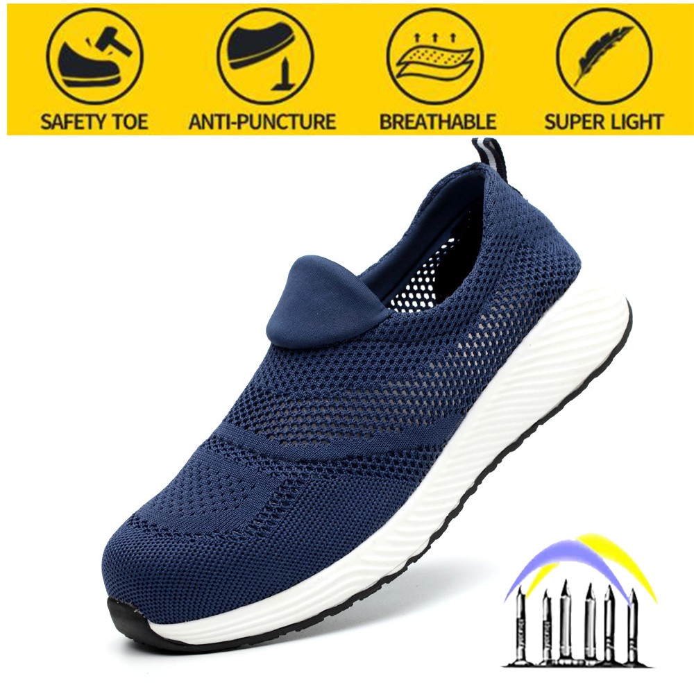 Safety shoes men's puncture-proof old security safety shoes summer breathable work shoes women safety shoes men's work shoes