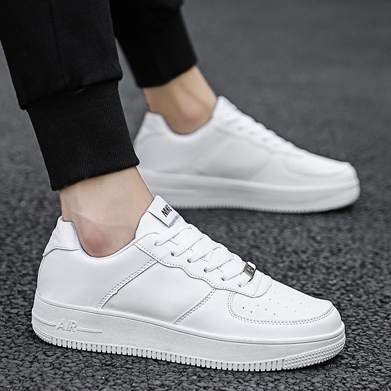 2021 New Sneaker Men Skateboarding Shoes Comfortable Wear Mens Shoes Breathable Casual Shoes Classic White Shoes Zapatos Hombre PU