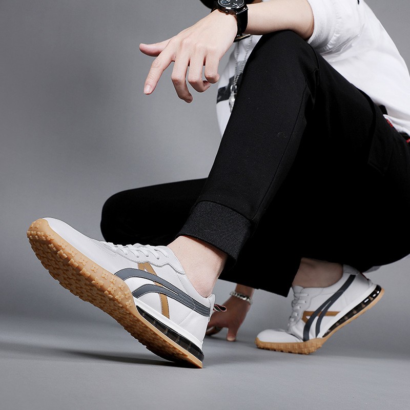 Leather men's shoes 2021 new autumn men's sports and luxury shoes trend white shoes men shoes fashion sneakers