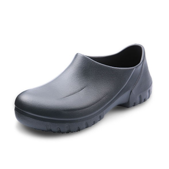 Mens Chef Shoes Kitchen Cook Shoes Black Work Clogs Hospital Shoes Super Anti-slip Oil Proof Waterproof Flat Sandals