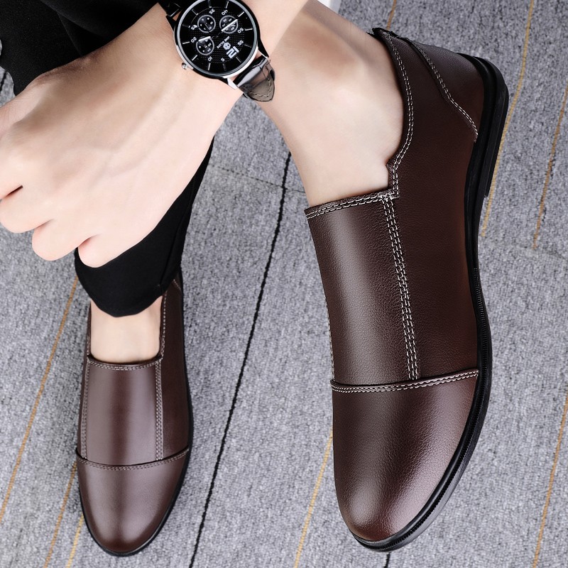 Summer outdoor soft men shoes leather loafers slip on comfortable driving shoes moccasins casual driving shoes