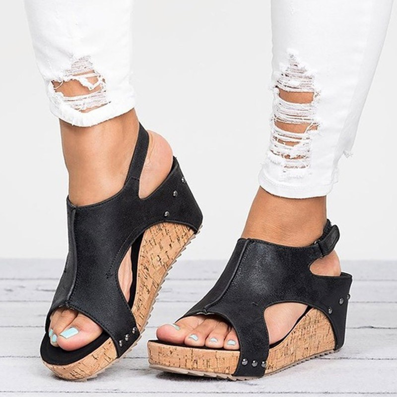 Women Sandals Platform Sandals Wedges Shoes Women Heels Gladiator Sandalias Mujer Summer Shoes Peep Toe Wedge Heels Sandals