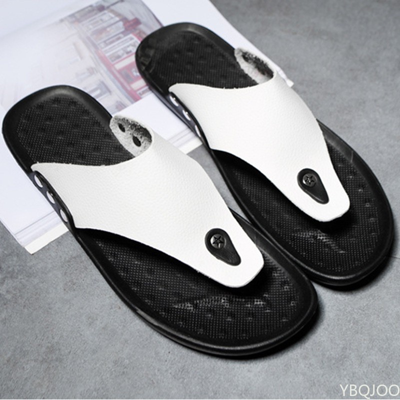 Slippers summer flip flops for men beach slippers sandals brown comfortable shoes non-slip bathroom shoes men slides