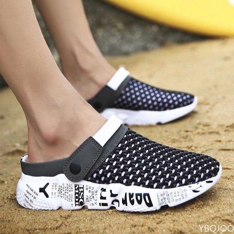 Summer Mesh Shoes Men Sandals Beach Slippers Male Sneaker Man Zuecos Sandalias Zapatos Hombre