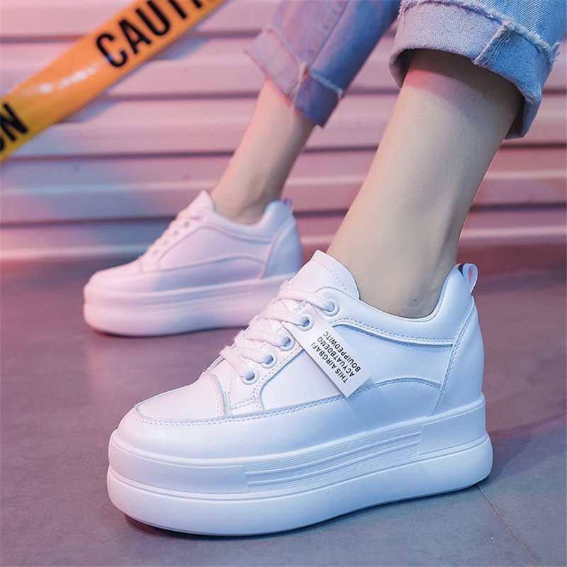 Platform Women Sneakers Autumn Stylish Thick Sole Casual Shoes 8cm Breathable Mesh Walking Shoes Woman Zapatos Mujer New 2022