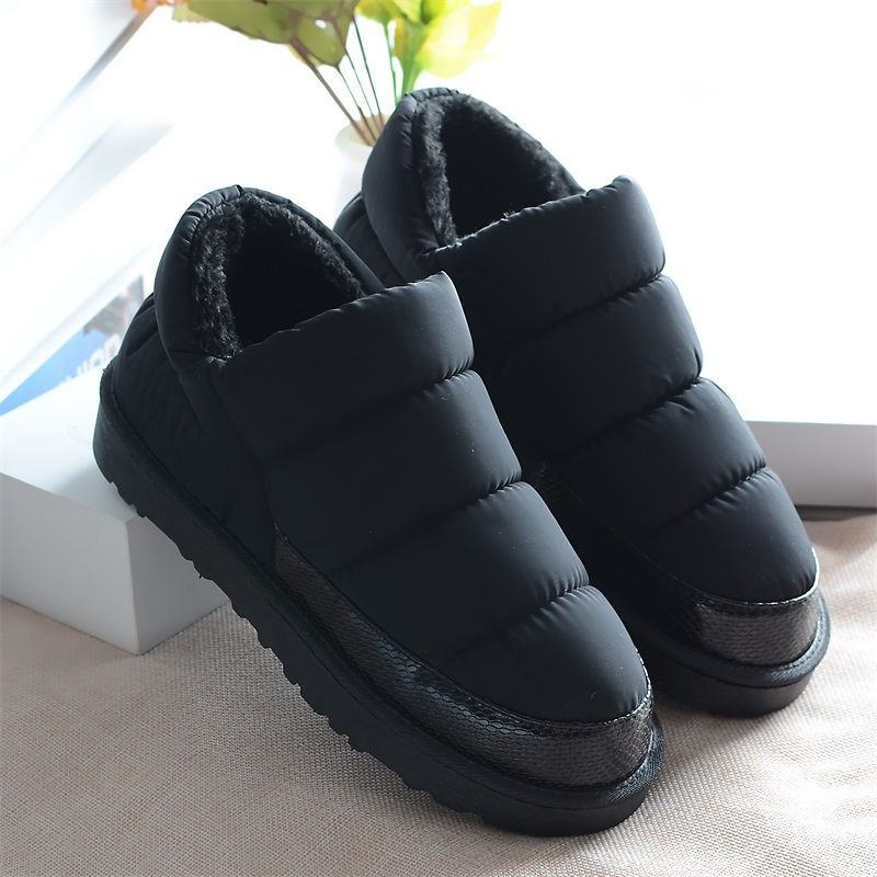 Winter Boots Women Plush Snow Boots Flat With Platform Women's Boots Ankle Waterproof Warm Fur Leather Boots Woman Casual Booties