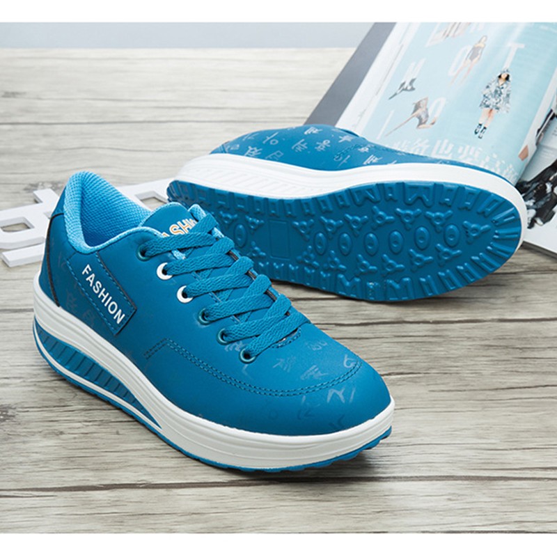 Ladies casual shoes rocking shoes platform casual shoes waterproof wedges sneakers sneakers