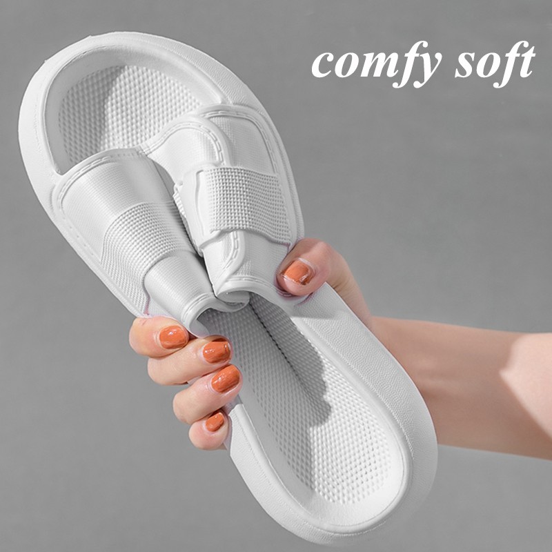 lucifer soft sole home slippers fashion women buckle thick platform sandal woman 2022 summer non-slip flip flops