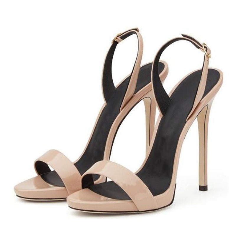 Cool Sept Plus Size 34-45 6 Color Women Sexy High Heel Sandals Open Toe Back Strap Thin Heel Sandals Summer Party Shoes Women