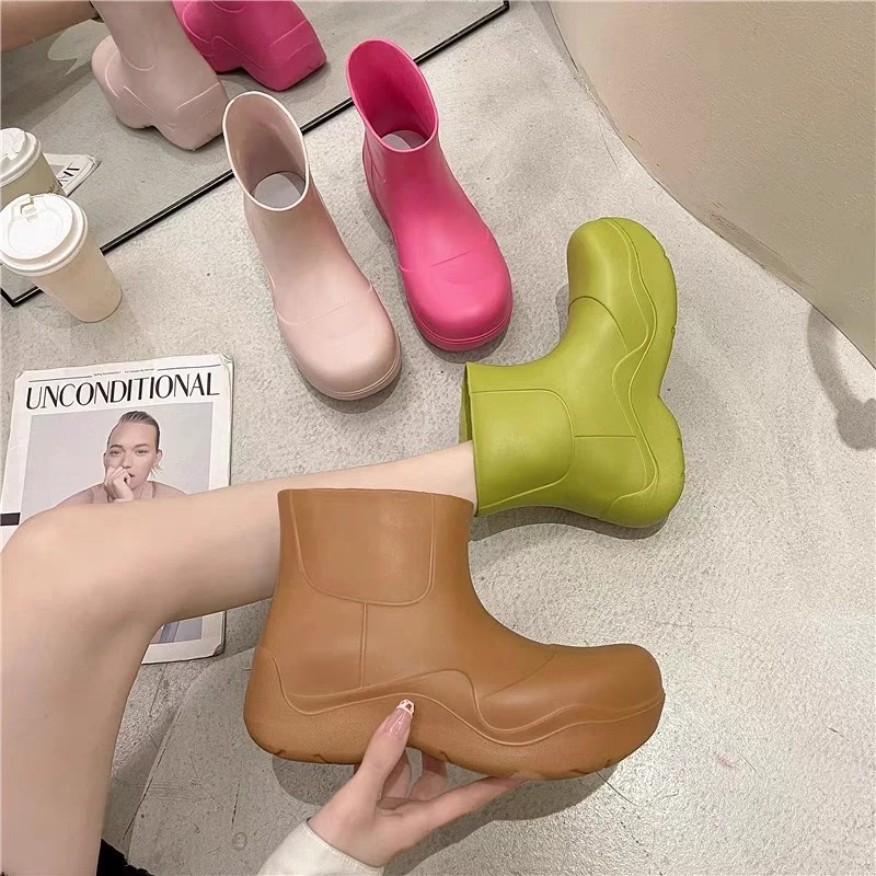 Schoenen Dames Women Rain Boots Bottes Femme Women's Rubber Boots Ladies Rain Boots Rain Booty Woman Bottines Pour Femme Luxury