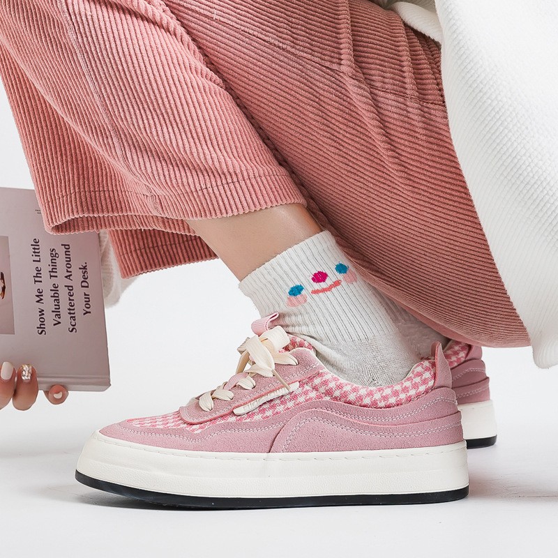 2022 women casual platform sneakers running fashion comfortable pink canvas shoes hh9 st all-match student skateboarding shoes