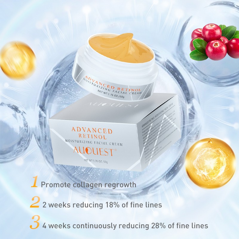 AUQUEST Retinol Face Cream Anti Aging Wrinkle Whitening Moisturizing Improve Fine Lines Firming Lifting Facial Skin Care