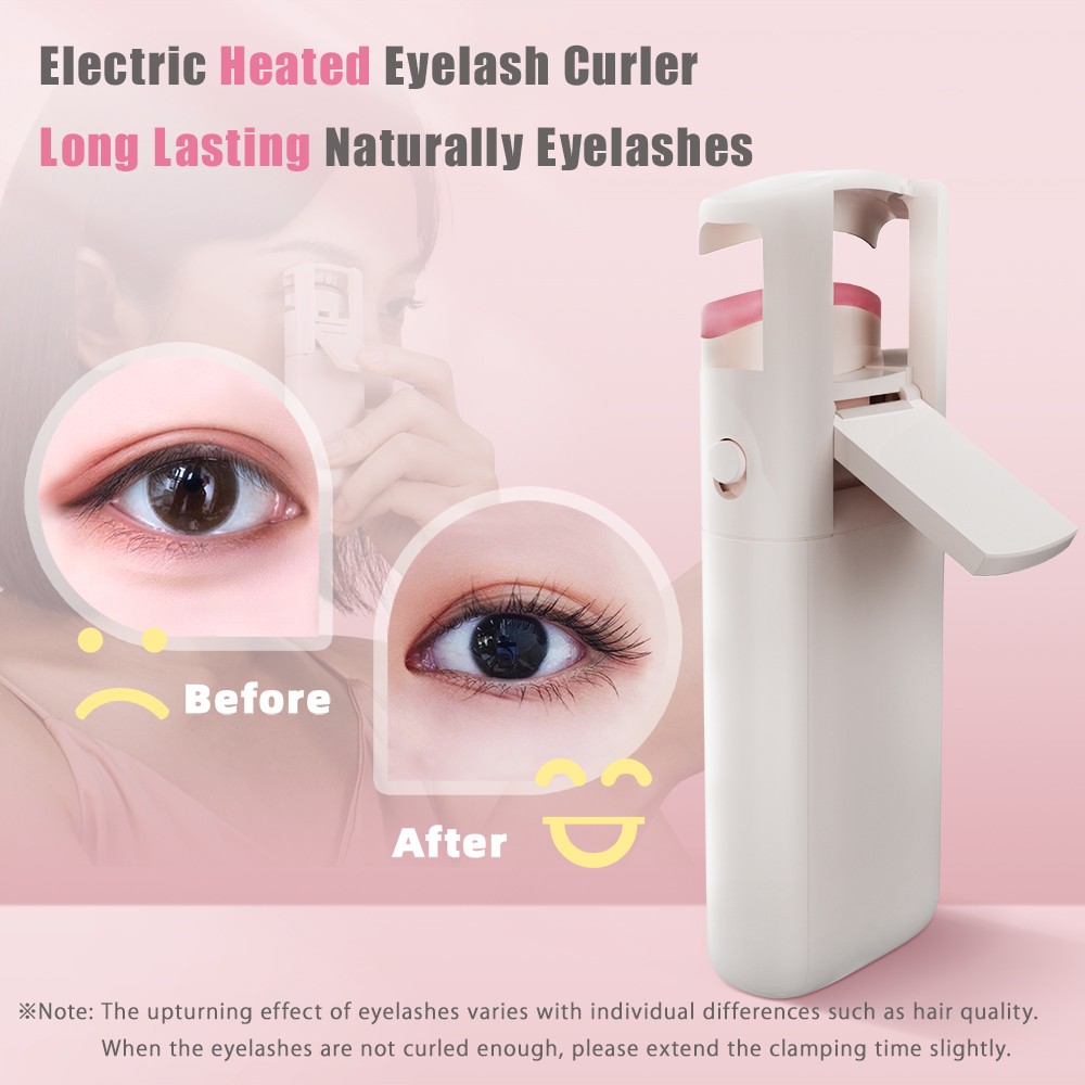 ANLAN Electric Heated Eyelashes Curler Long Lasting Curl Electric Eye Lash Perm Eyelashes Clip Eyelash Curler Device Makeup Tools