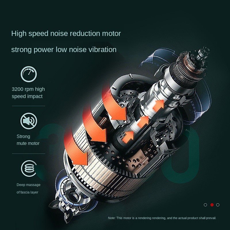 FORDK Muscle Massage Gun Mini Pocket 32 ​​Speed ​​Vibration Electric Back Neck Massager Gun for Body Deep Relief Pain Massage Pistol