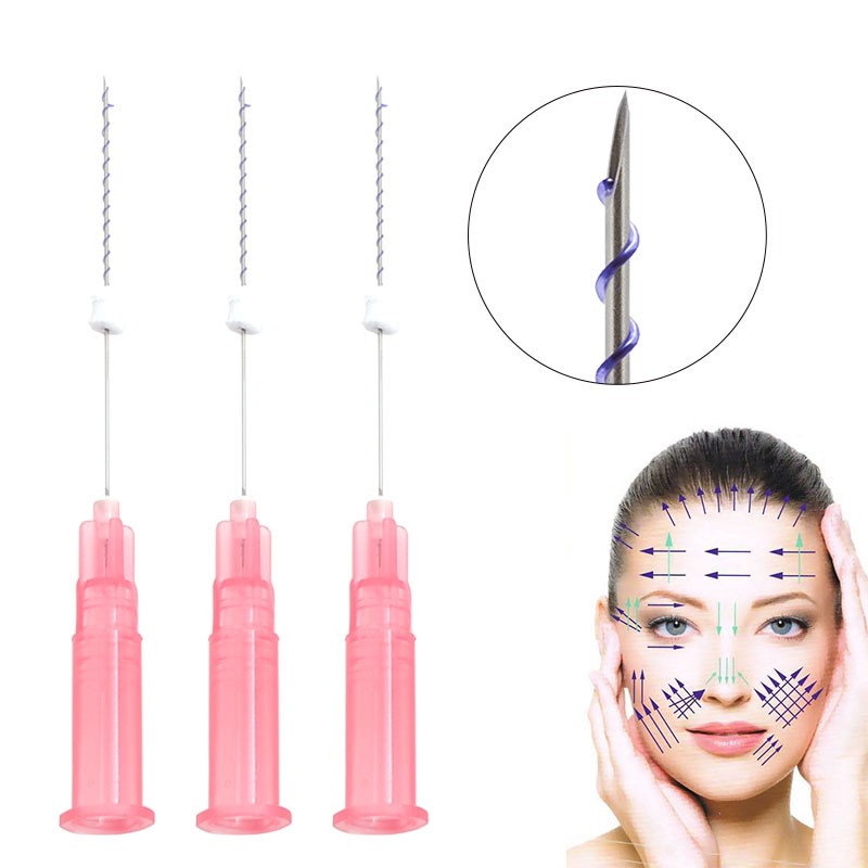 20pcs Korea PCL Hilos Tensores Faciales Single Suture Lifting Tornado/Screw Facial Pdo Thread Lifting Face Lift