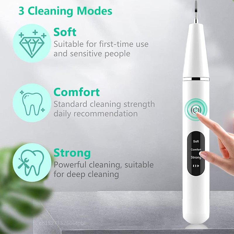 Ultrasonic Electric Teeth Cleaner Oral Teeth Stain Remover Sequin Plate Pet Scaler Teeth Whitening Stone Tools