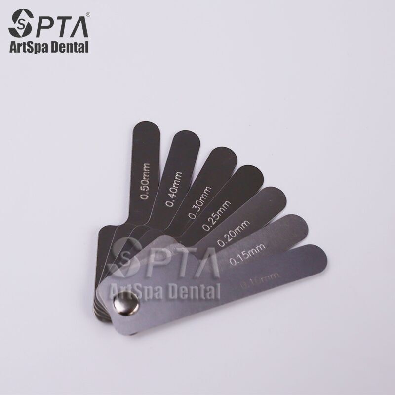 Dental Proximal Interval Measuring Ruler Measuring Dentist Gap Dental Stainless Steel Reciprocating IPR Orthodontic System Autoclave