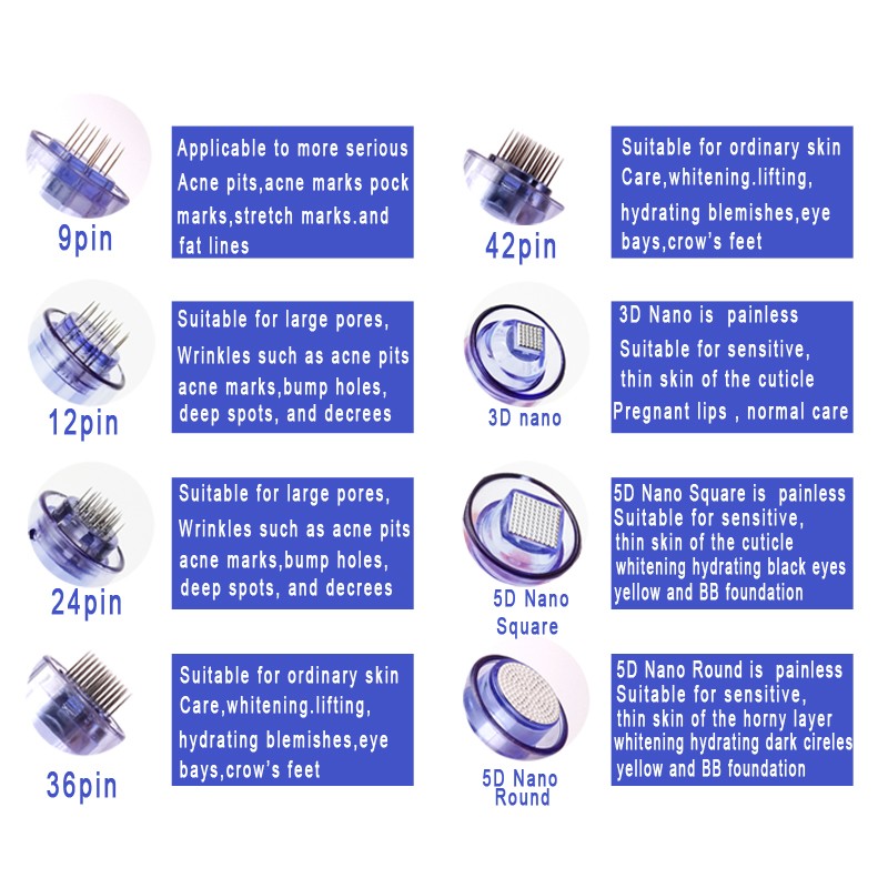 10/20/50 قطعة Dr.Pen A6 cartridge needle derma pen needle ديرما بن ديرما ستامب Dr القلم A6 إبرة خرطوشة ل قلم ديرما تاتو microoneedling ماكينة رسم الوشم التجميلي حربة استبدال ختم 9 12Pin 24pin 36Pin 42pin نانو مستديرة